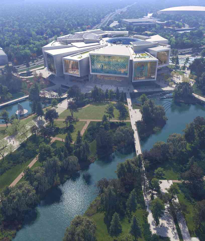 北京建院+Snøhetta获胜方案：北京艺术博物馆，正式动工(图1)