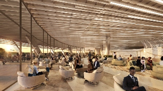 扎哈事务所在建：比绍夫图国际机场，灵感源自东非大裂谷(图6)