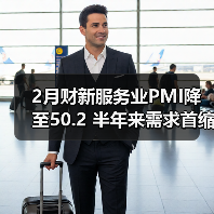2月财新服务业PMI降至50.2 半年来需求首缩（图1）