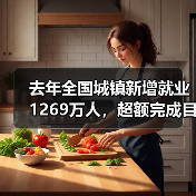 去年全国城镇新增就业1269万人,超额完成目标(图3) 去年全国城镇新增就业1269万人,超额完成目标(图3)