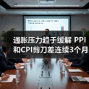 通胀压力趋于缓解 PPI和CPI剪刀差连续3个月收窄（图1）