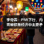 李奇霖：PMI下行，内需疲软是经济中主要矛盾点（图1）
