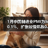 1月中国制造业PMI为50.1%，扩张放慢环跌0.2（图1）