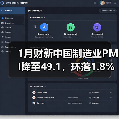 1月财新中国制造业PMI降至49.1,环落1.8%(图1) 1月财新中国制造业PMI降至49.1,环落1.8%(图1)