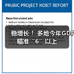 稳增长 ！多地今年GDP瞄准“6”以上（图1）