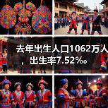 去年出生人口1062万人，出生率7.52‰（图4）