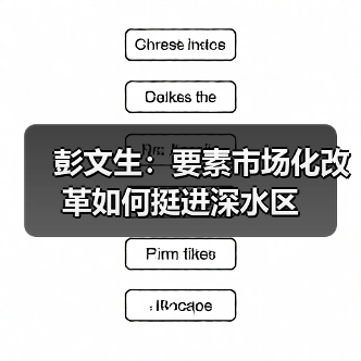 彭文生：要素市场化改革如何挺进深水区（图2）