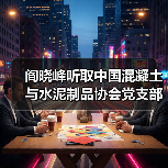 阎晓峰听取中国混凝土与水泥制品协会党支部专题汇报（图4）
