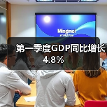 第一季度GDP同比增长4.8%(图2) 第一季度GDP同比增长4.8%(图2)