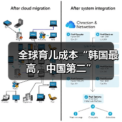 全球育儿成本“韩国最高,中国第二”(图1) 全球育儿成本“韩国最高,中国第二”(图1)