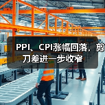 PPI、CPI涨幅回落,剪刀差进一步收窄(图3) PPI、CPI涨幅回落,剪刀差进一步收窄(图3)