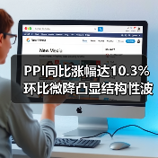 PPI同比涨幅达10.3% 环比微降凸显结构性波动(图1) PPI同比涨幅达10.3% 环比微降凸显结构性波动(图1)