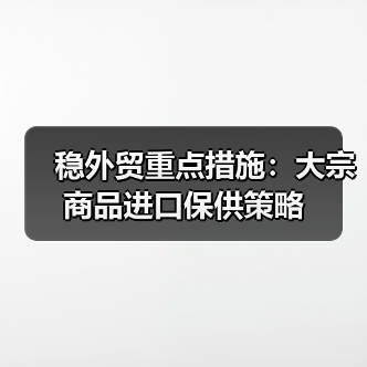 稳外贸重点措施：大宗商品进口保供策略（图3）