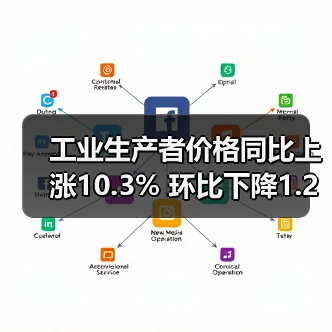工业生产者价格同比上涨10.3% 环比下降1.2%（图3）