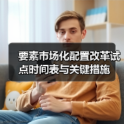 要素市场化配置改革试点时间表与关键措施（图1）