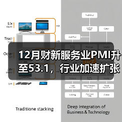12月财新服务业PMI升至53.1,行业加速扩张背后的三大趋势(图3) 12月财新服务业PMI升至53.1,行业加速扩张背后的三大趋势(图3)