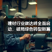 建材行业碳达峰全面启动，破局绿色转型新篇章（图1）
