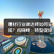 建材行业碳达峰如何实现?阎晓峰:转型促绿色发展(图1) 建材行业碳达峰如何实现?阎晓峰:转型促绿色发展(图1)