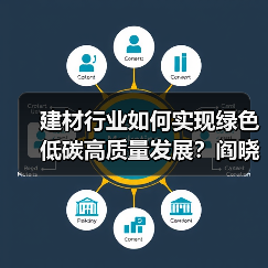 建材行业如何实现绿色低碳高质量发展？阎晓峰：颠覆性突破性迭代性引导关键路径（图3）