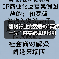 建材行业党委表彰 建材行业党委表彰