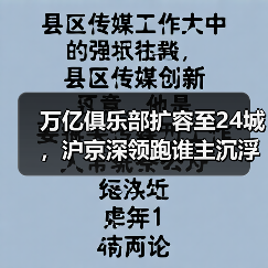 万亿俱乐部扩容至24城，沪京深领跑谁主沉浮？（图4）