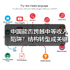 中国能否跨越中等收入陷阱?结构转型成关键(图1) 中国能否跨越中等收入陷阱?结构转型成关键(图1)