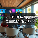 2021年社会消费品零售总额比上年增长12.5%（图1）