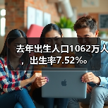 去年出生人口1062万人,出生率7.52‰(图1) 去年出生人口1062万人,出生率7.52‰(图1)