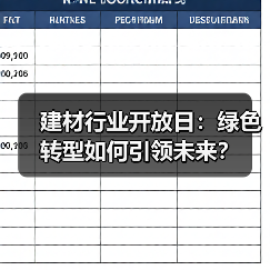 建材行业开放日：绿色转型如何引领未来？（图3）