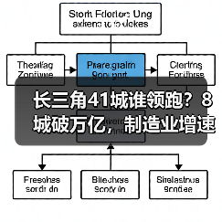 长三角41城谁领跑？8城破万亿，制造业增速引关注（图3）