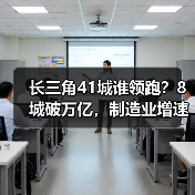 长三角41城谁领跑？8城破万亿，制造业增速引关注（图4）