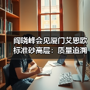阎晓峰会见厦门艾思欧标准砂高层：质量追溯与产业延伸如何推进？（图2）