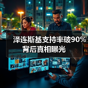 泽连斯基支持率破90%背后真相曝光（图1）