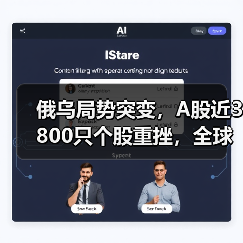 俄乌局势突变,A股近3800只个股重挫,全球股市为何集体暴跌?(图1) 俄乌局势突变,A股近3800只个股重挫,全球股市为何集体暴跌?(图1)