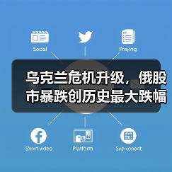 乌克兰危机升级,俄股市暴跌创历史最大跌幅(图2) 乌克兰危机升级,俄股市暴跌创历史最大跌幅(图2)