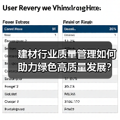 建材行业质量管理如何助力绿色高质量发展?(图2) 建材行业质量管理如何助力绿色高质量发展?(图2)