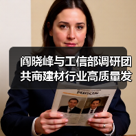 阎晓峰与工信部调研团共商建材行业高质量发展路径（图1）