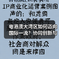 粤港澳大湾区如何迈向国际一流?协同创新与一体化加速推进(图1) 粤港澳大湾区如何迈向国际一流?协同创新与一体化加速推进(图1)