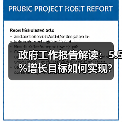 政府工作报告解读:5.5%增长目标如何实现?(图2) 政府工作报告解读:5.5%增长目标如何实现?(图2)