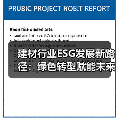 建材行业ESG发展新路径:绿色转型赋能未来(图4) 建材行业ESG发展新路径:绿色转型赋能未来(图4)