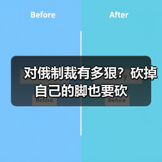 对俄制裁有多狠？砍掉自己的脚也要砍（图1）