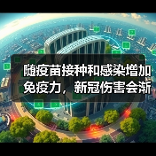 随疫苗接种和感染增加免疫力,新冠伤害会渐低(图1) 随疫苗接种和感染增加免疫力,新冠伤害会渐低(图1)