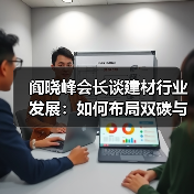 阎晓峰会长谈建材行业发展:如何布局双碳与科技创新?(图1) 阎晓峰会长谈建材行业发展:如何布局双碳与科技创新?(图1)