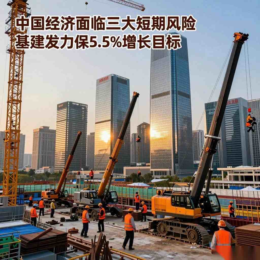 中国经济面临三大短期风险 基建发力保5.5%增长目标