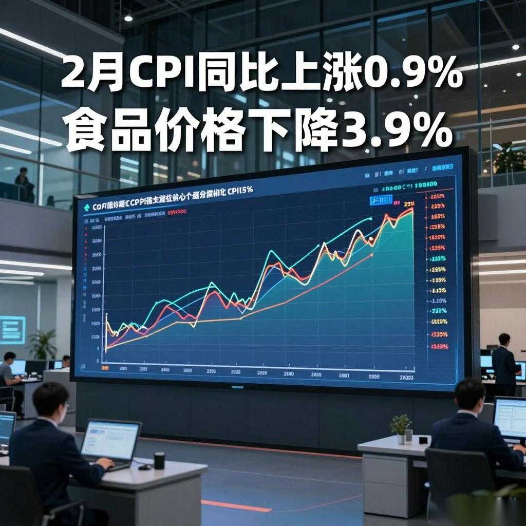 2月全国居民消费价格同比上涨0.9% 食品价格下降3.9%