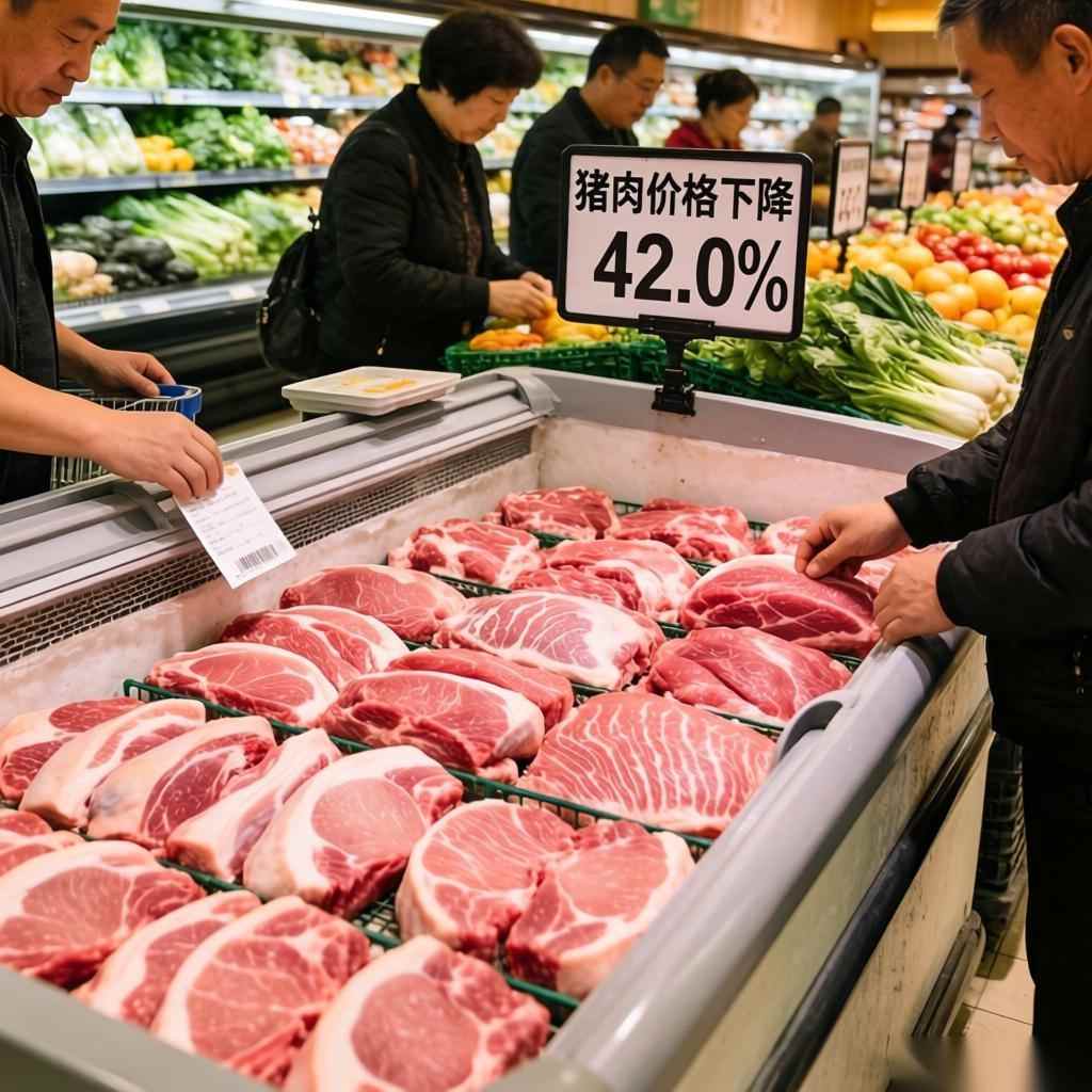 1-2月居民消费价格上涨0.9% 猪肉价下降42.0%