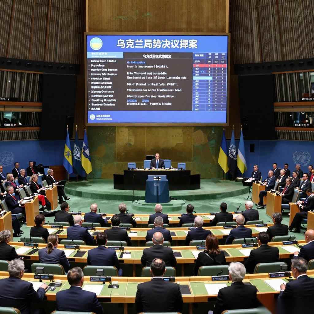 联合国大会通过乌克兰局势决议草案 141票赞成俄罗斯撤军