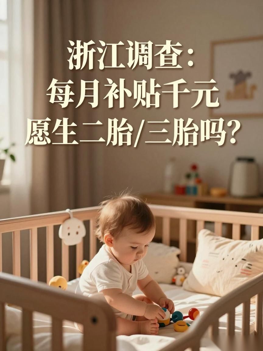 浙江调查：每月补贴千元愿生二胎/三胎吗？多地已出手。。。
