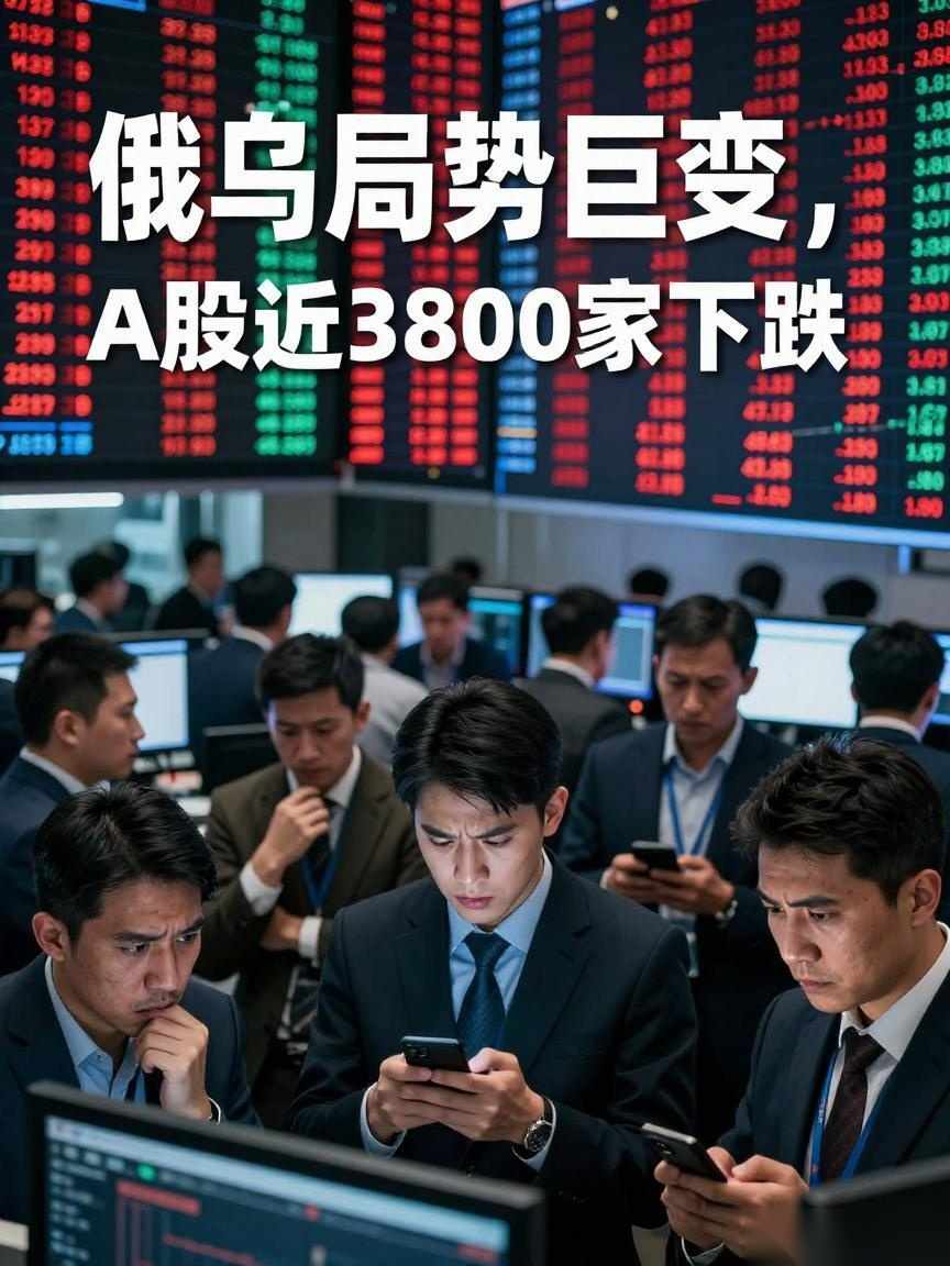 俄乌局势巨变，A股近3800家下跌