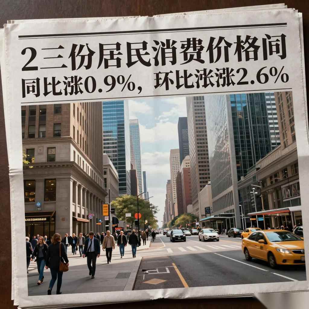 2月份居民消费价格同涨0.9% 环涨0.6%